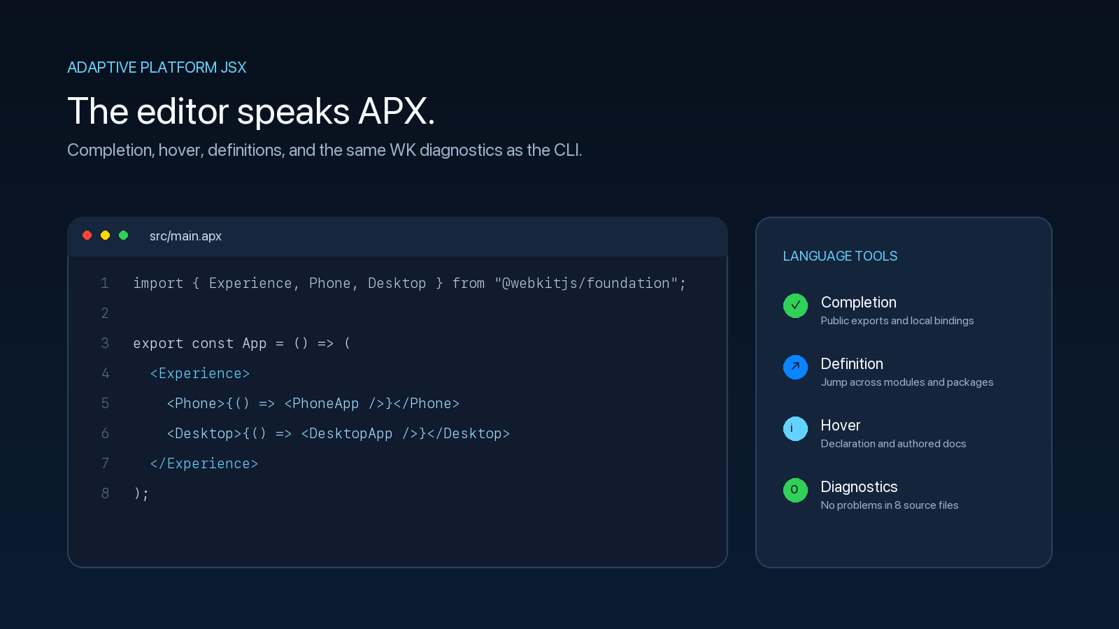 APX language tools
